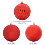HKH Conjunto de 4 Bolas de Natal - Vermelho