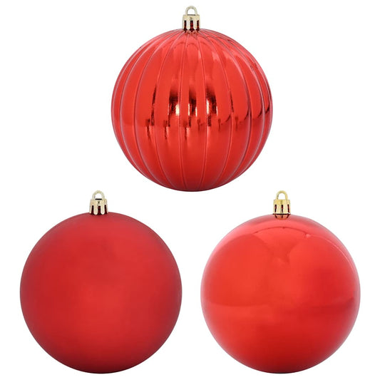 HKH Conjunto de 3 Bolas de Natal - Vermelho