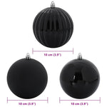 HKH Conjunto de 15 Bolas de Natal - Preto