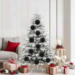 HKH Conjunto de 9 Bolas de Natal - Preto