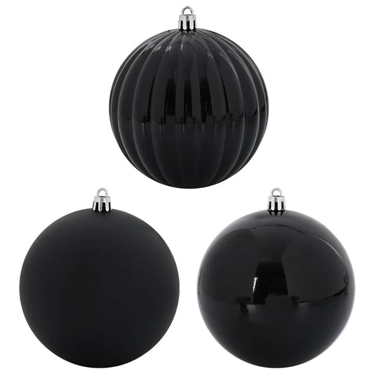HKH Conjunto de 9 Bolas de Natal - Preto