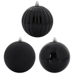 HKH Conjunto de 4 Bolas de Natal - Preto