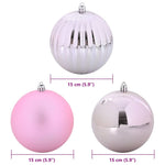 HKH Conjunto de 9 Bolas de Natal - Rosa