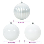 HKH Conjunto de 15 Bolas de Natal - Branco