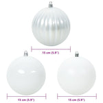 HKH Conjunto de 9 Bolas de Natal - Branco