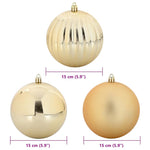 HKH Conjunto de 9 Bolas de Natal - Ouro
