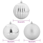HKH Conjunto de 15 Bolas de Natal - Prateado