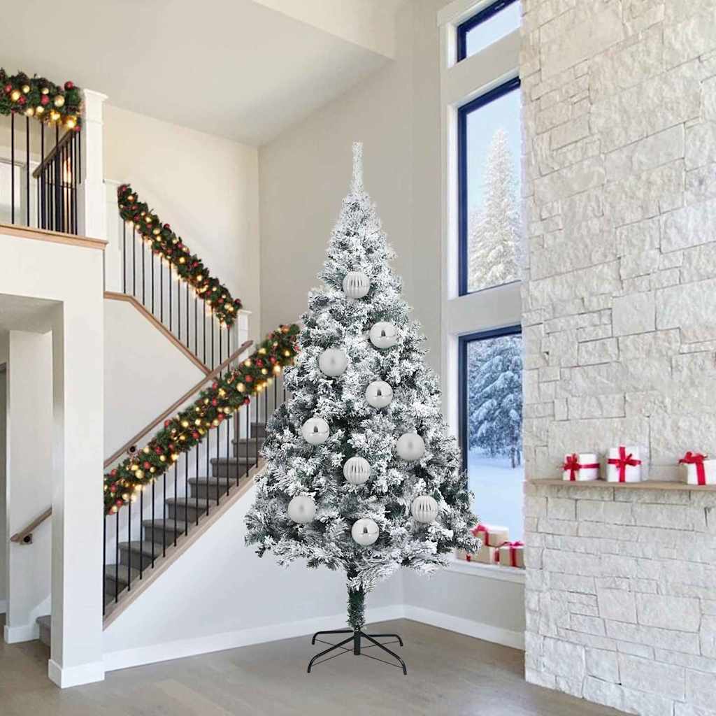 HKH Juego de 4 Bolas de Navidad - Plateado