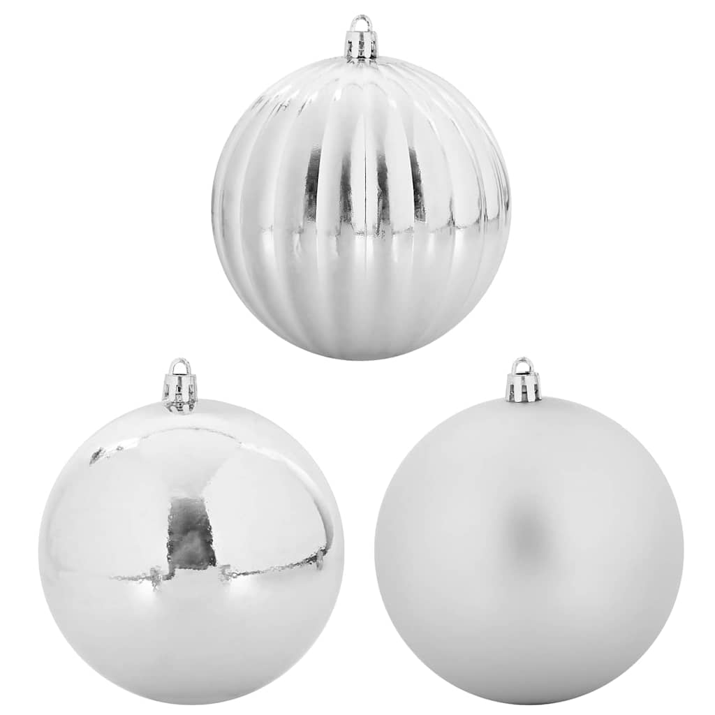 HKH Juego de 4 Bolas de Navidad - Plateado