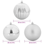 HKH Conjunto de 4 Bolas de Natal - Prateado