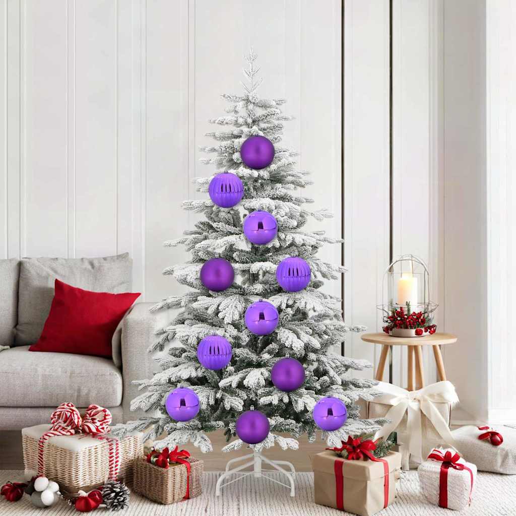 HKH Juego de 9 bolas de Navidad - Lila