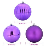 HKH Conjunto de 4 Bolas de Natal - Lilás