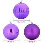 HKH Conjunto de 3 Bolas de Natal - Lilás