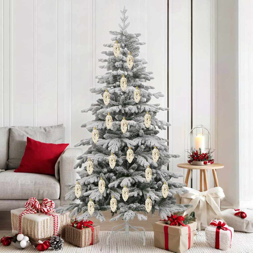 HKH Set de 40 Bolas de Piñas de Navidad Oro