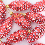 HKH Conjunto de 40 Bolas de Pinheiro de Natal - Vermelho