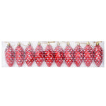 HKH Conjunto de 40 Bolas de Pinheiro de Natal - Vermelho
