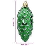HKH Conjunto de 40 Bolas de Pinheiro de Natal - Verde