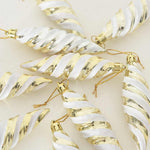 HKH Conjunto de 40 Bolas de Natal em Espiral Ouro