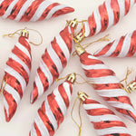 HKH Conjunto de 40 Bolas de Natal em Espiral - Vermelho
