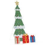 HKH Árvore de Natal Iluminada com 3 Caixas de Presente 2d - Branco Quente