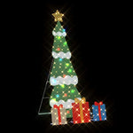 HKH Árvore de Natal Iluminada com 3 Caixas de Presente 2d - Branco Quente