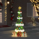 HKH Árvore de Natal Iluminada com 3 Caixas de Presente 2d - Branco Quente