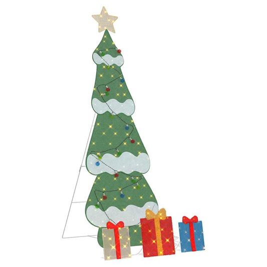 HKH Árvore de Natal Iluminada com 3 Caixas de Presente 2d - Branco Quente