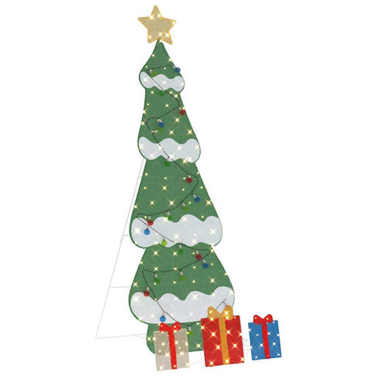 HKH Árvore de Natal Iluminada com 3 Caixas de Presente 2d - Branco Quente