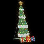 HKH Árvore de Natal Iluminada com 3 Caixas de Presente 2d - Branco Quente