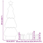 HKH Árvore de Natal Iluminada com 3 Caixas de Presente 2d - Branco Quente