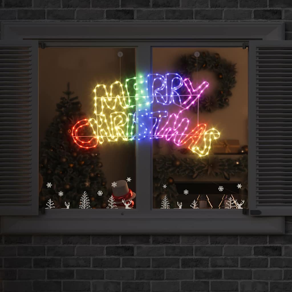 HKH Placa de Navidad con 240 LED de PVC - Colorida