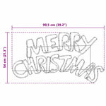 HKH Placa de Natal com 240 LED em PVC - Colorido