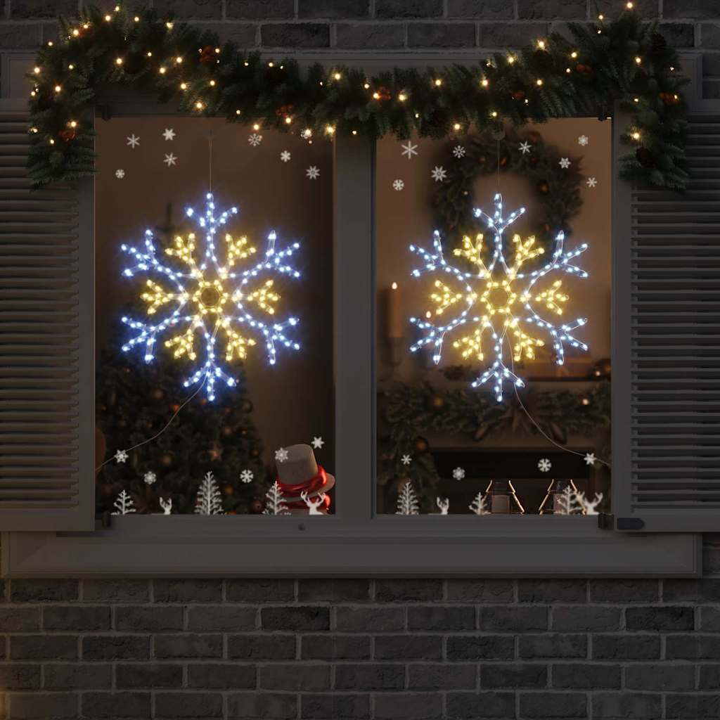 HKH Floco de Natal com 180 LED em PVC - Branco Quente