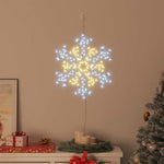 HKH Floco de Natal com 180 LED em PVC - Branco Quente