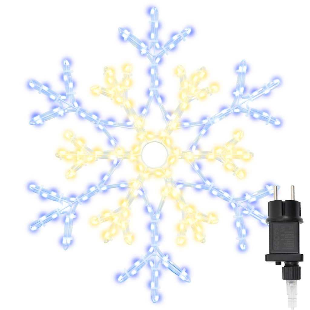 HKH Floco de Natal com 180 LED em PVC - Branco Quente