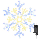 HKH Floco de Natal com 180 LED em PVC - Branco Quente