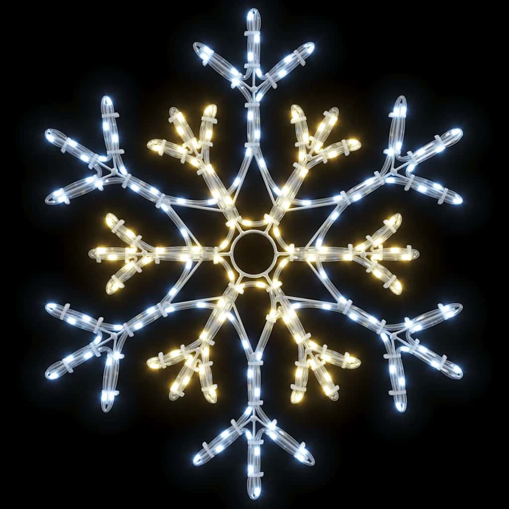 HKH Floco de Natal com 180 LED em PVC - Branco Quente