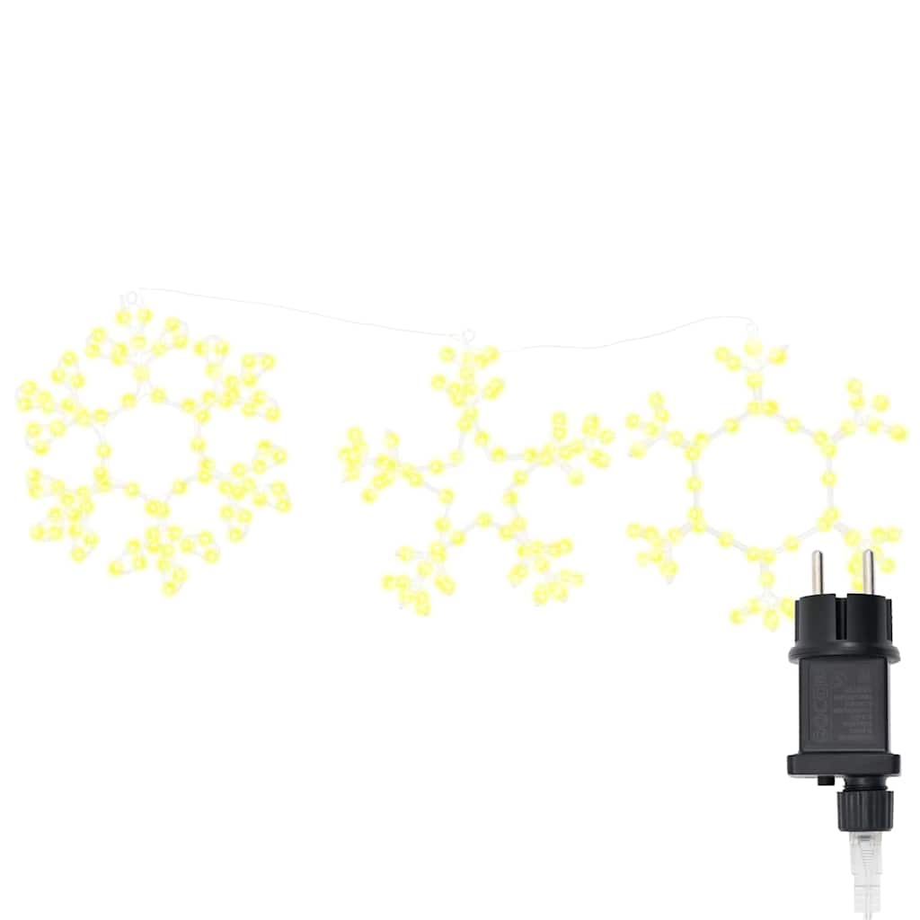 HKH Copo de Nieve de Navidad con 252 LED en PVC - Blanco Cálido