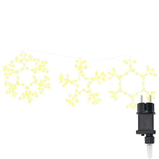 HKH Floco de Natal com 252 LED em PVC - Branco Quente