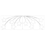 HKH Estrela de Natal com 432 LED em PVC - Colorido