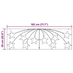 HKH Estrela de Natal com 432 LED em PVC - Colorido