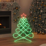 HKH Luz em Forma de Árvore de Natal em PVC - Colorido