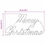 HKH Placa de Natal com 216 LED em Ferro - Vermelho