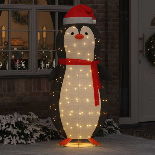HKH Figura de Pinguim de Neve em Tecido - Branco Quente