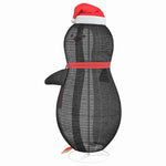 HKH Figura de Pinguim de Neve em Tecido - Branco Quente