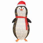 HKH Figura de Pinguim de Neve em Tecido - Branco Quente