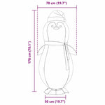 HKH Figura de Pinguim de Neve em Tecido - Branco Quente