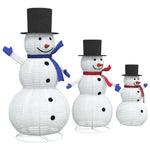 HKH Família de 3 Bonecos de Neve de Natal - Branco Quente