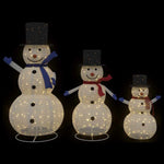 HKH Família de 3 Bonecos de Neve de Natal - Branco Quente