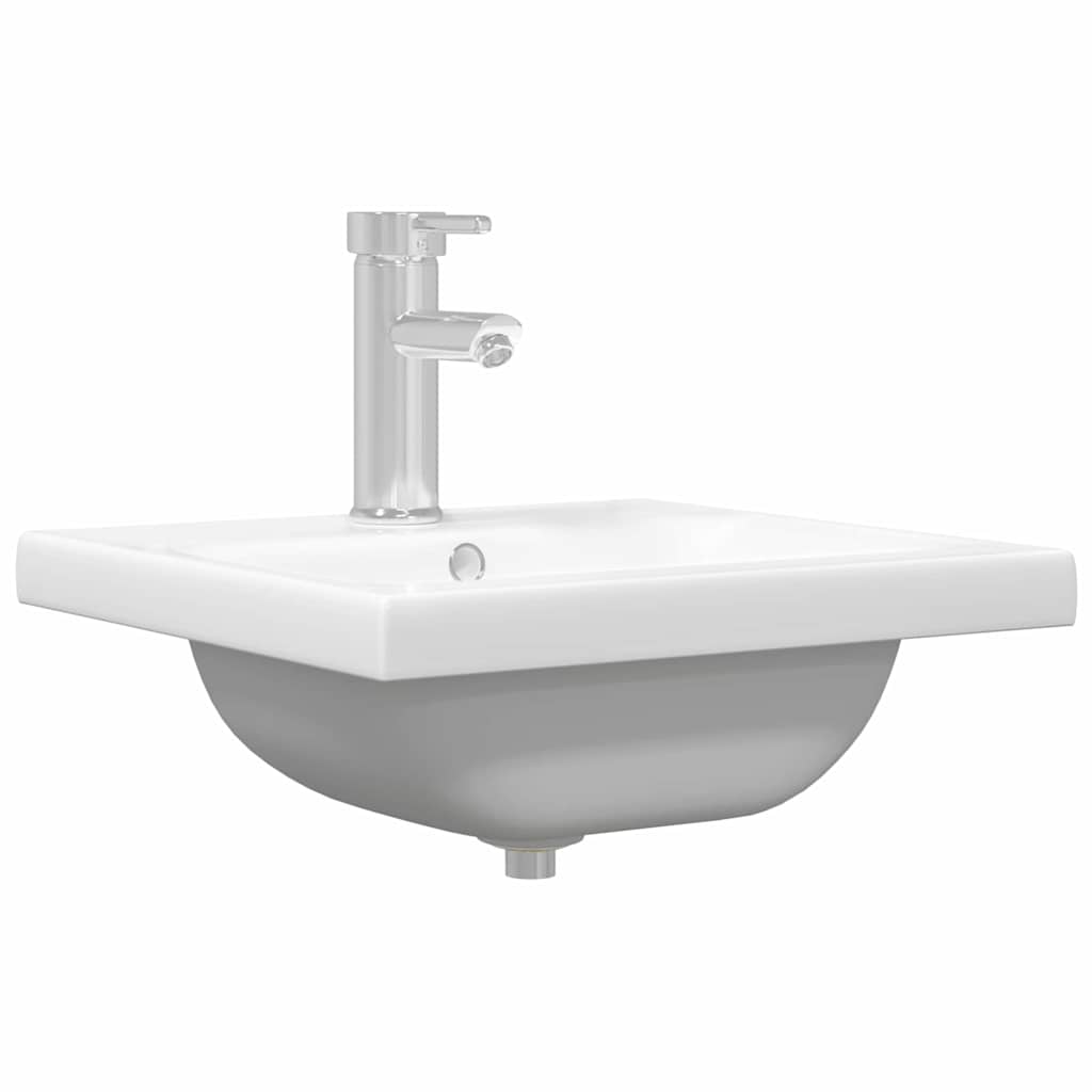 HKH Armario de lavabo de baño de roble - Negro